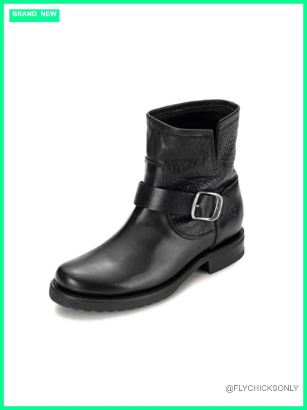 Full-Grain Brush-Off Leather Ankle Booties with Stitch Welt Construction